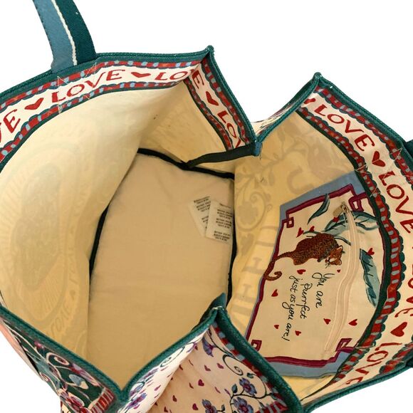 Brighton Bella Tile Tote Bag ‘Believe In Love’ NWT - Picture 8 of 13